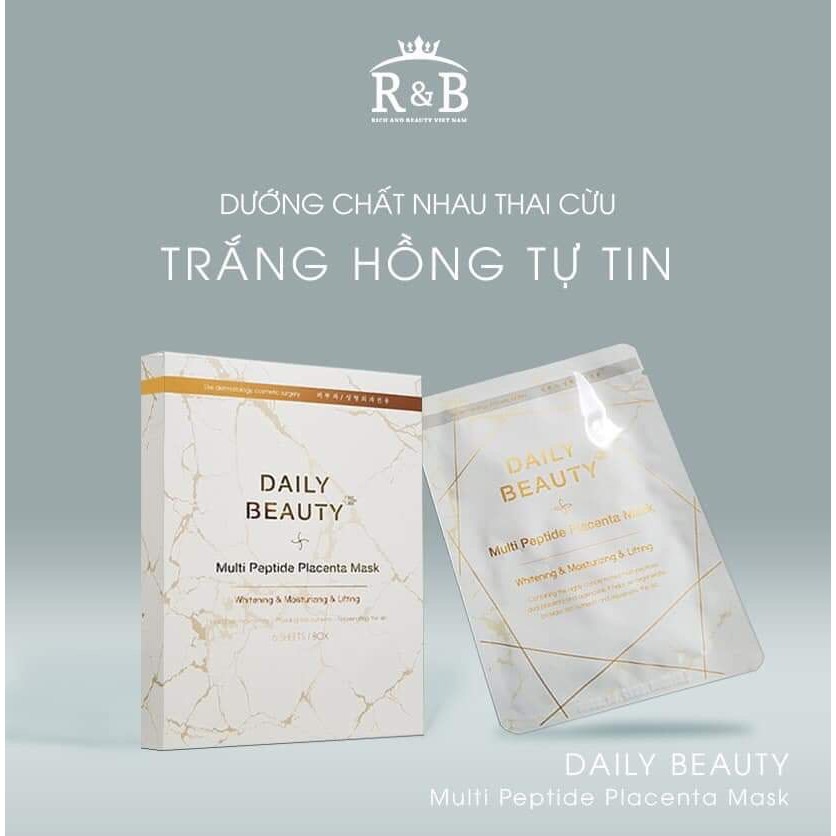 Mặt Nạ Tế Bào Gốc Nhau Thai Cừu Daily Beauty Multi Peptide Placenta Mask