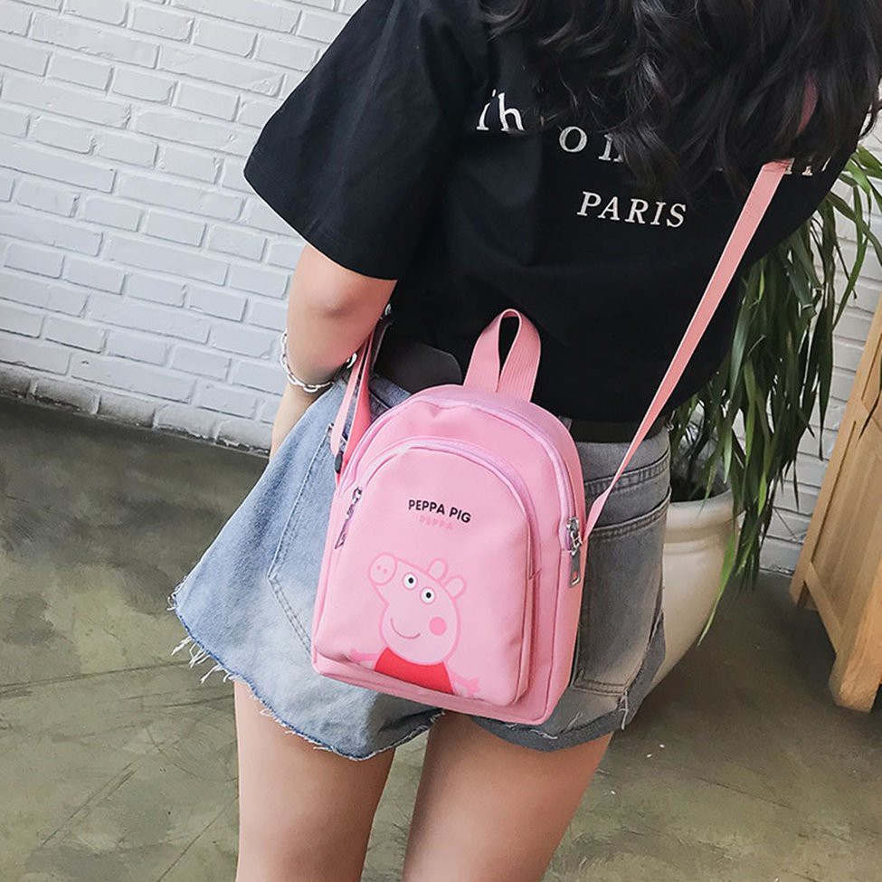 Túi đeo chéo hình hoạt hình Peppa Pig đáng yêu dành cho bé