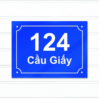 Biển số nhà Thegioipuzzle Mika in chìm Bảo hành Trọn Đời