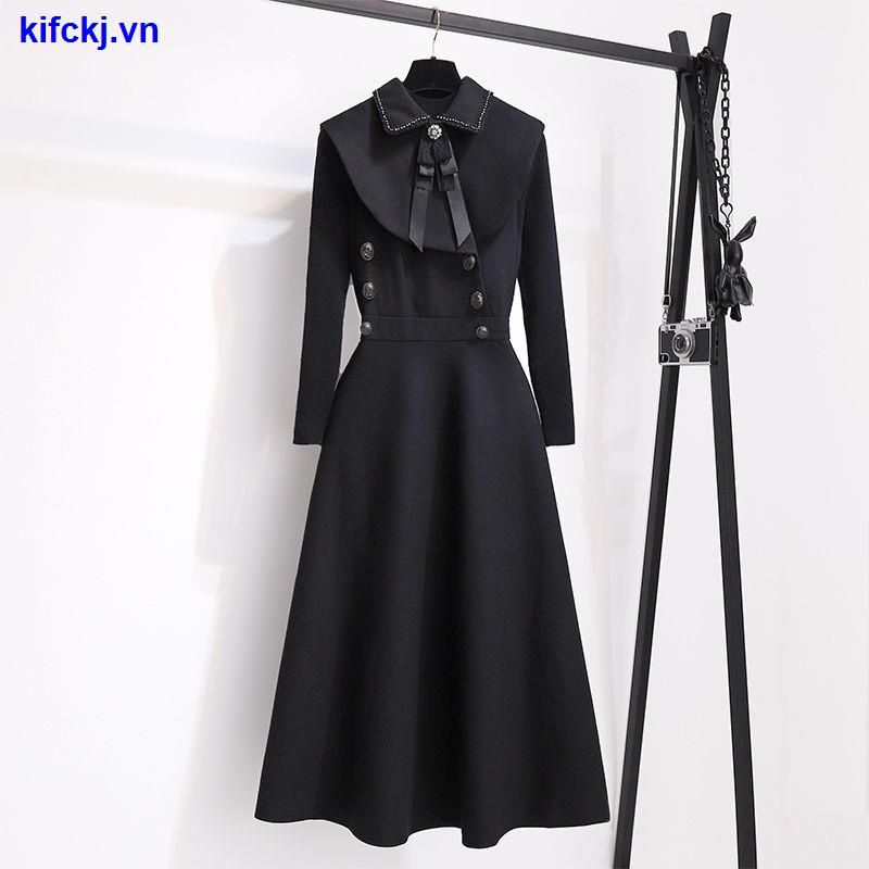 Set áo len phối chân váy thời trang thu đông phong cách Pháp mới 2021 | BigBuy360 - bigbuy360.vn