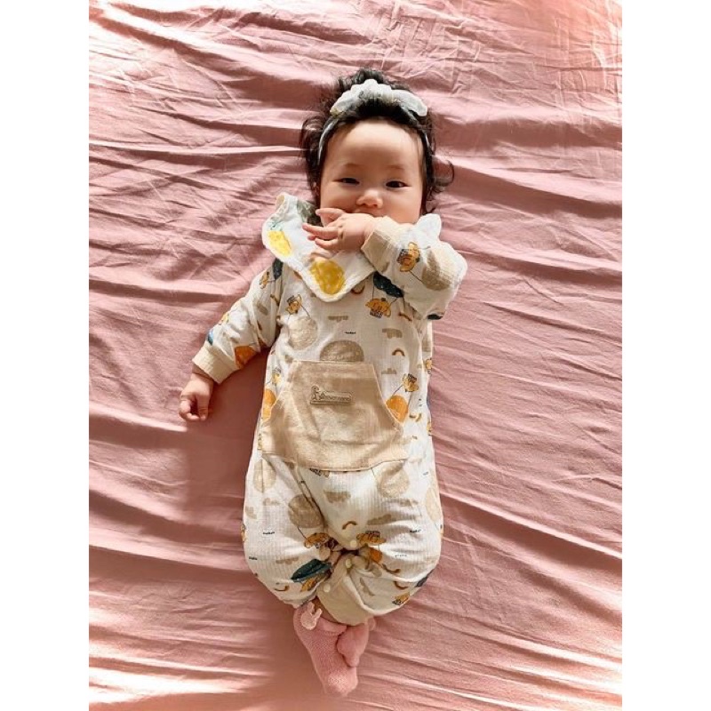 Body dài tay Father Care vải sợi Bạc hà cao cấp siêu mềm mát cho bé trai bé gái