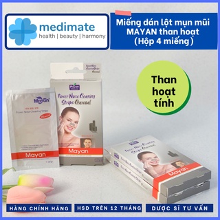 Miếng dán lột mụn cám MAYAN cao cấp (Hộp 4 miếng)