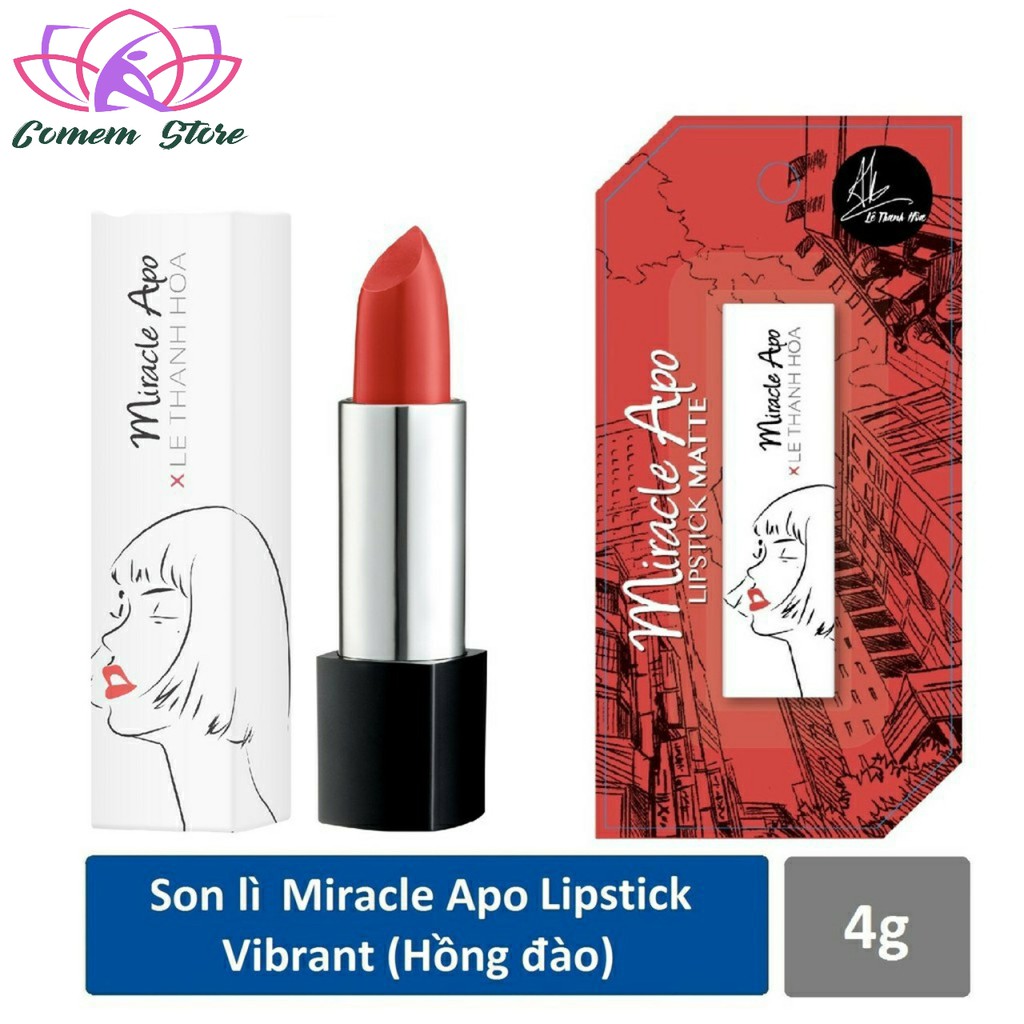 Son lì Miracle Apo Lipstick Matte x Lê Thanh Hòa 4g