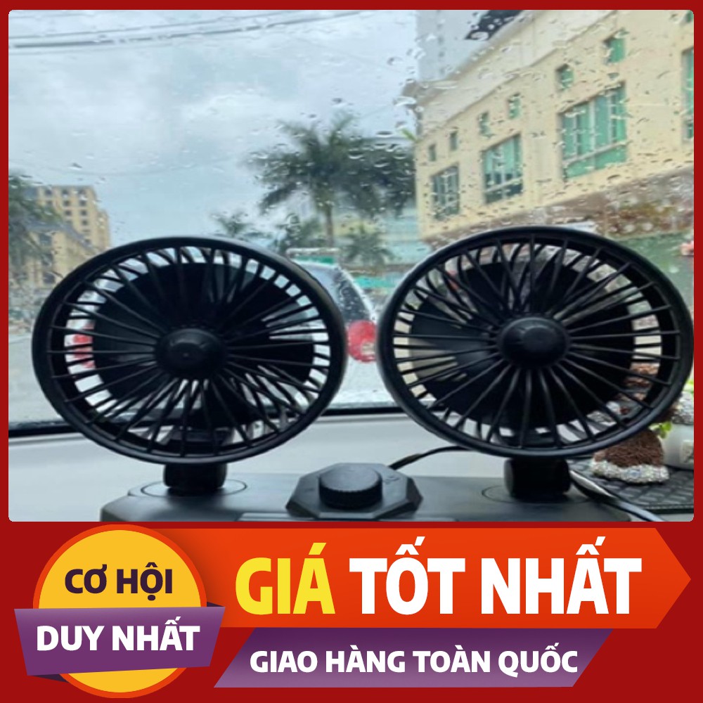 Quạt để taplo ô tô loại 12v và 24v có cổng sạc usb ( hàng chất lượng cao )