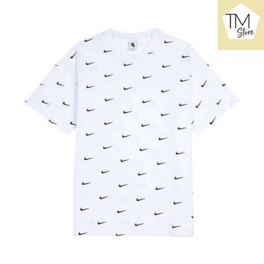 Áo thun Nike Swoosh in logo chất liệu cotton thấm hút mồ hôi, áo phông nam nữ form rộng tay lỡ ulzzang unisex