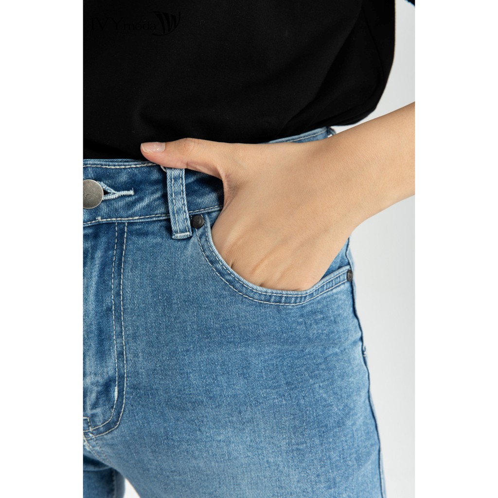 Quần bò nữ gấu thả IVY moda MS 25B7234