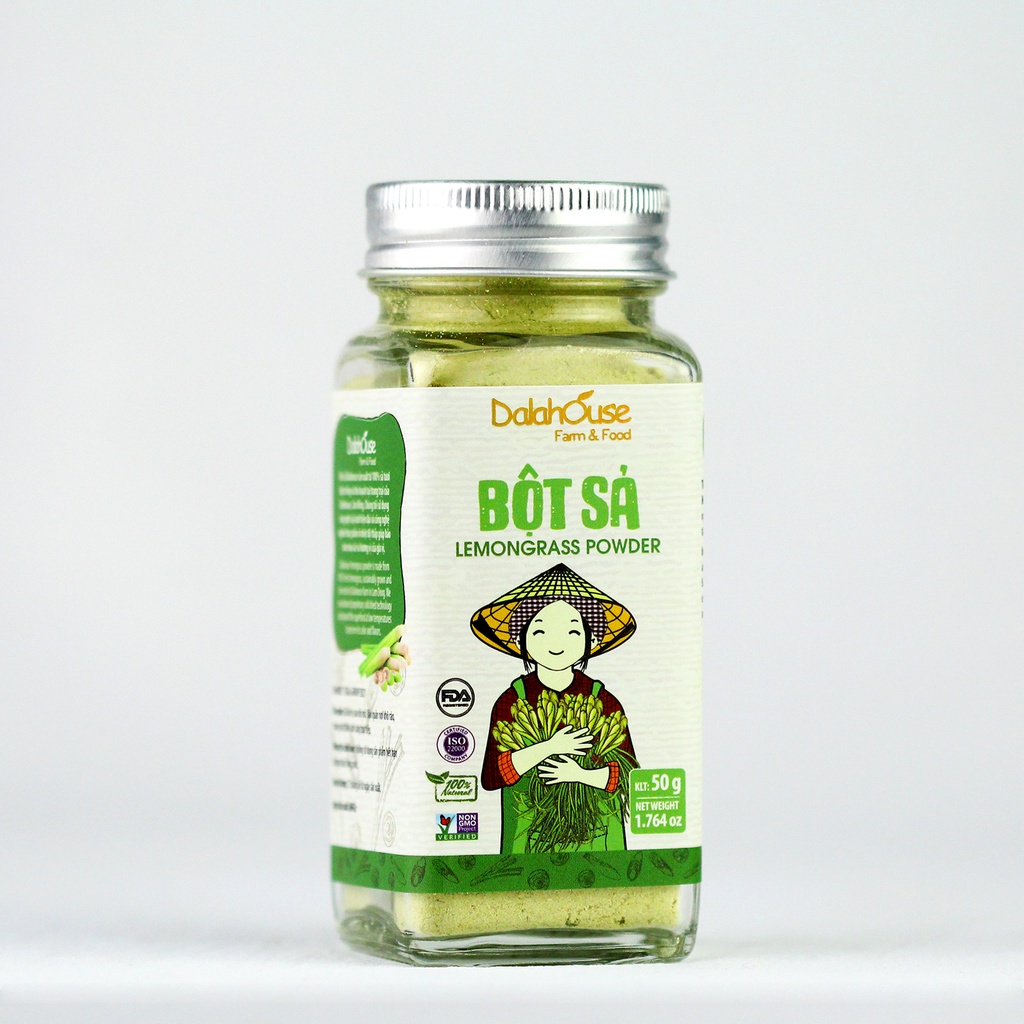 Bột sả hữu cơ nguyên chất Dalahouse 50 gram công nghệ sấy lạnh tiêu chuẩn Châu Âu