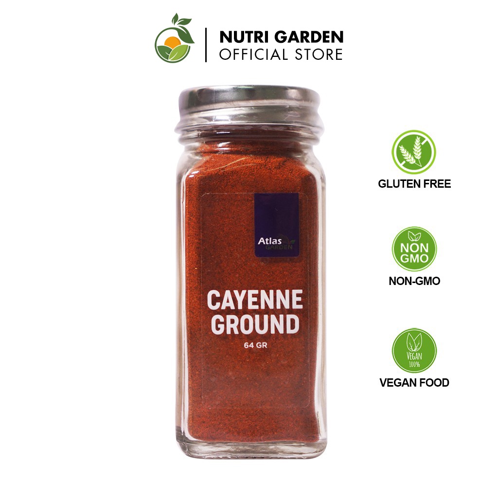 Cayenne Powder Bột ớt hữu cơ cayenne 64g Nutri Garden