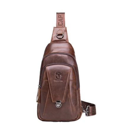 Túi đeo chéo nam da bò thật cao cấp mini phong cách thời trang trẻ sang trọng dùng đi học đi chơi giá rẻ CS02