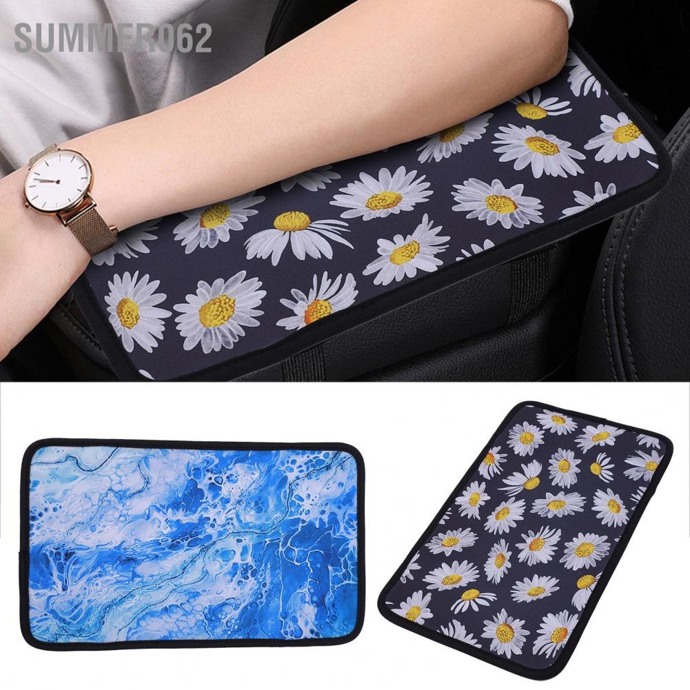 Summer062 2Pcs Outdoor Driving Car Central Armrest Box Cushion Cover Hand Guard Universal Mat