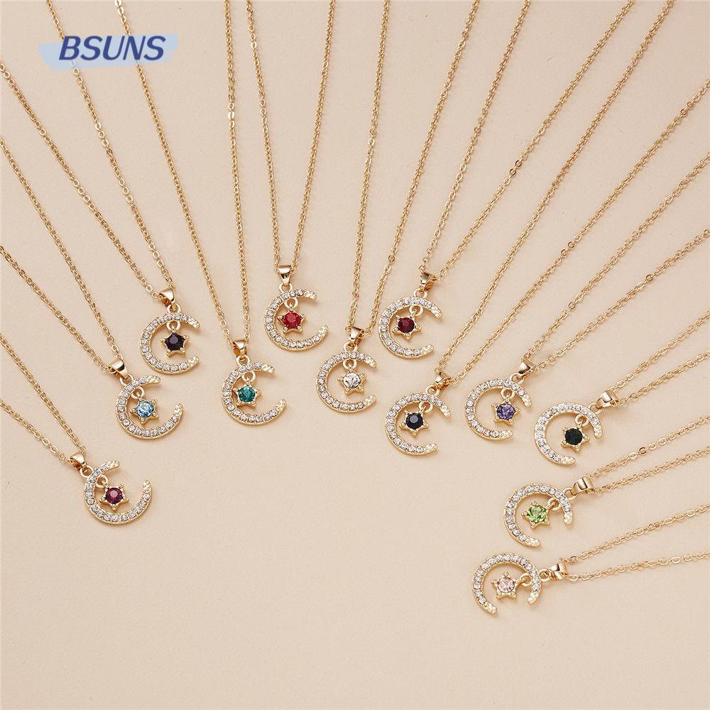 Bsuns Vòng Cổ Quà Tặng Sinh Nhật|Màu Sắc|Trăng Sao