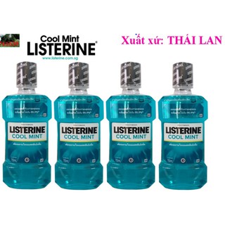 Nước súc miệng Listerine 750ml hương bạc hà mát lạnh
