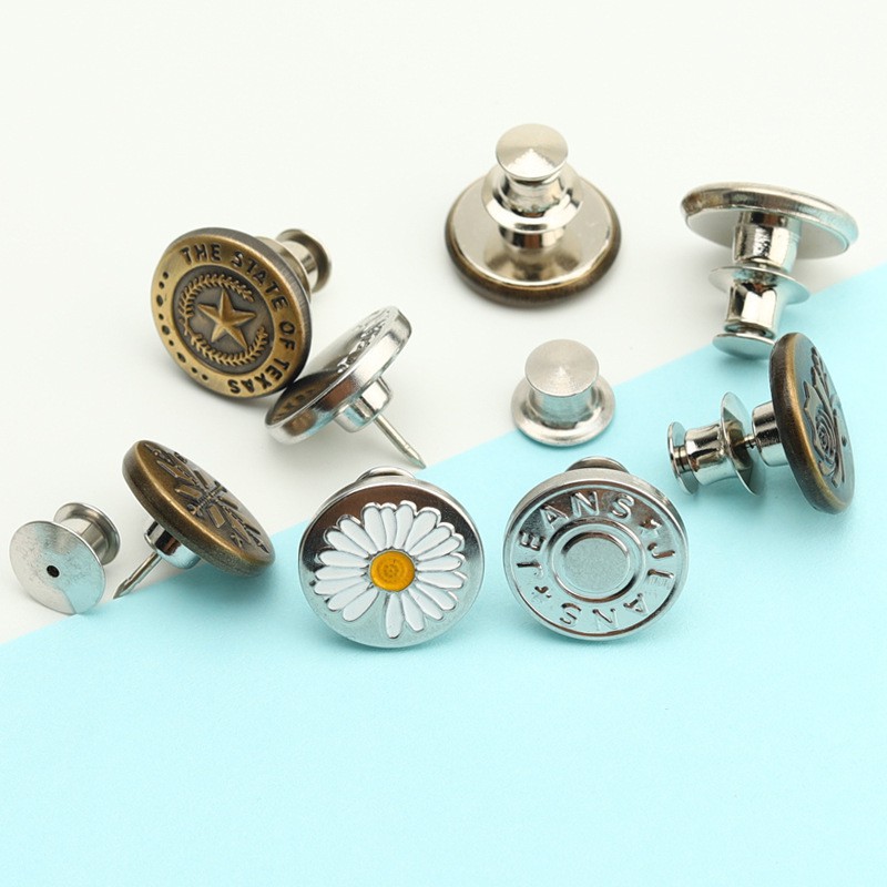 Nút cài, nút gài, khuy cài điều chỉnh lưng quần jean quần bò cạp rộng cho nữ - tiemmaimeo1987