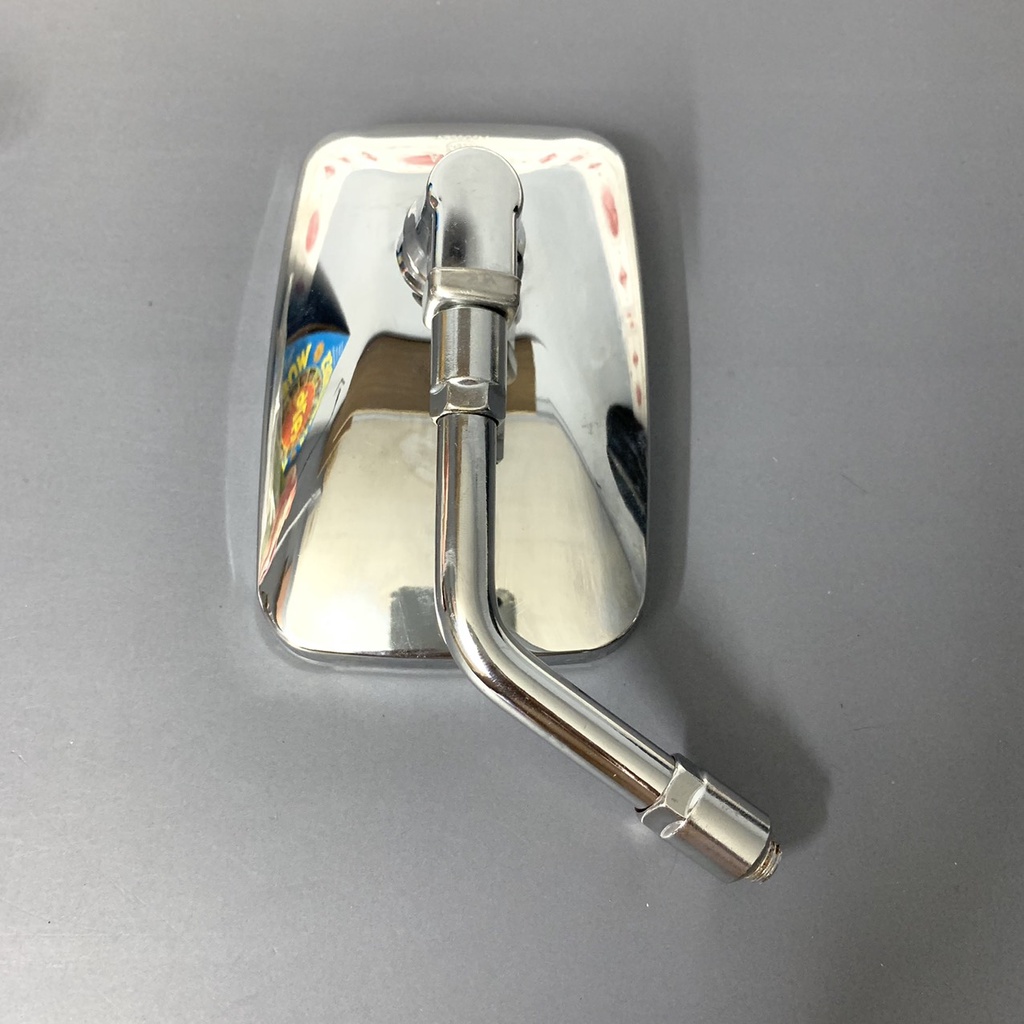 Kính chiếu hậu kiểu Moto si inox, sáng bóng - bền chắc, chân 10 ly, phù hợp mọi dòng xe  - KT Shop