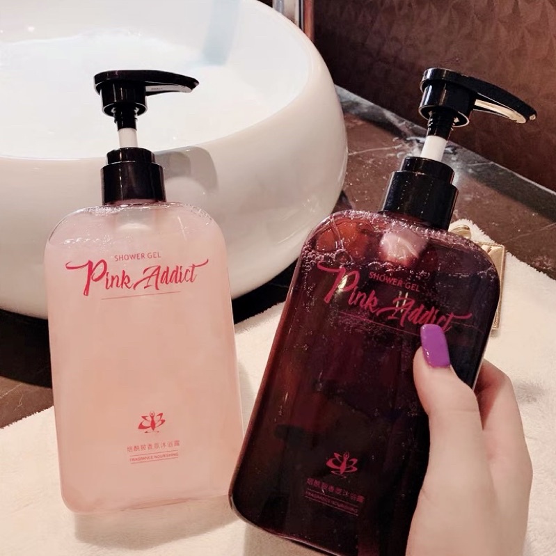 Sữa tắm nước hoa PiNK ADDICT 420ML DIY tự pha Hương thơm quyến rũ và bí ẩn Lưu hương lâu dưỡng ẩm sáng da mờ thâm