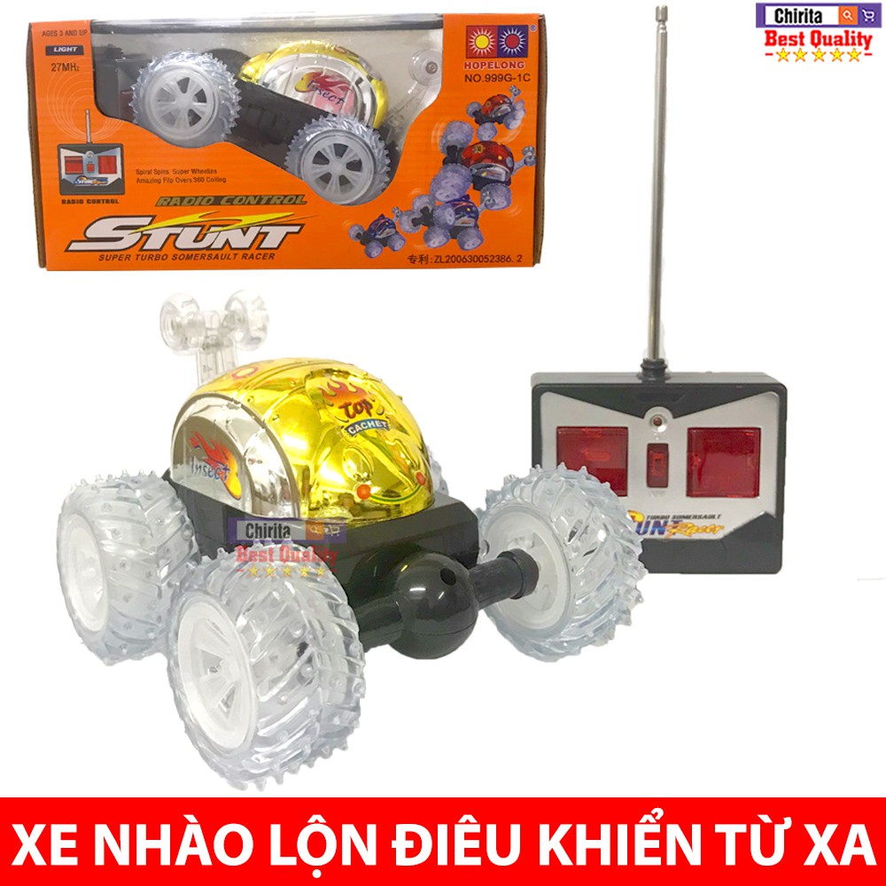 Đồ Chơi Xe Nhào Lộn Điều Khiển Từ Xa - Bánh Xe Có Đèn Led 999G-1C