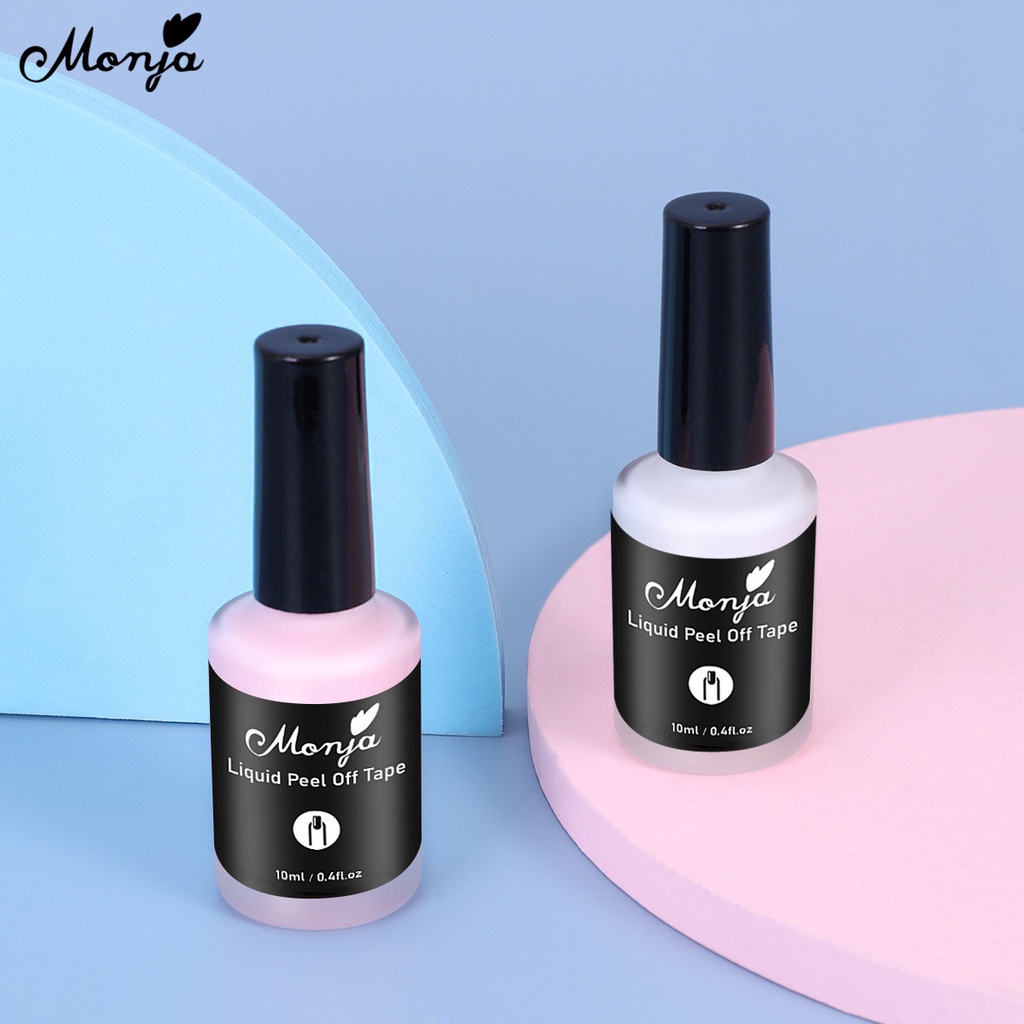 MONJA [Hàng mới về] Keo sơn móng dưỡng ẩm chống lem 10ml dành cho người mới bắt đầu