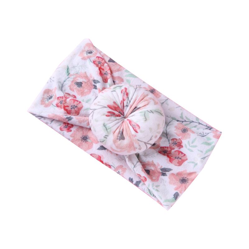 Băng Đô Vải Nylon In Hình Bánh Donut DIY Cho Bé