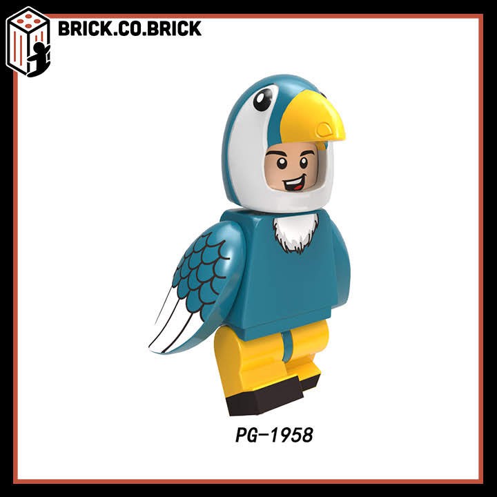 Đồ chơi Lắp ráp Minifigure Hóa Trang Động Vật Xếp hình Lego Cosplay Nhiều Màu Sắc Cho Bé PG8223