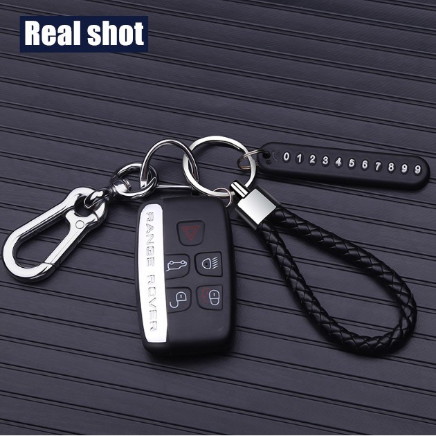 Móc Chìa Khóa Xe Hơi Chống Thất Lạc Hình Số Điện Thoại DIY