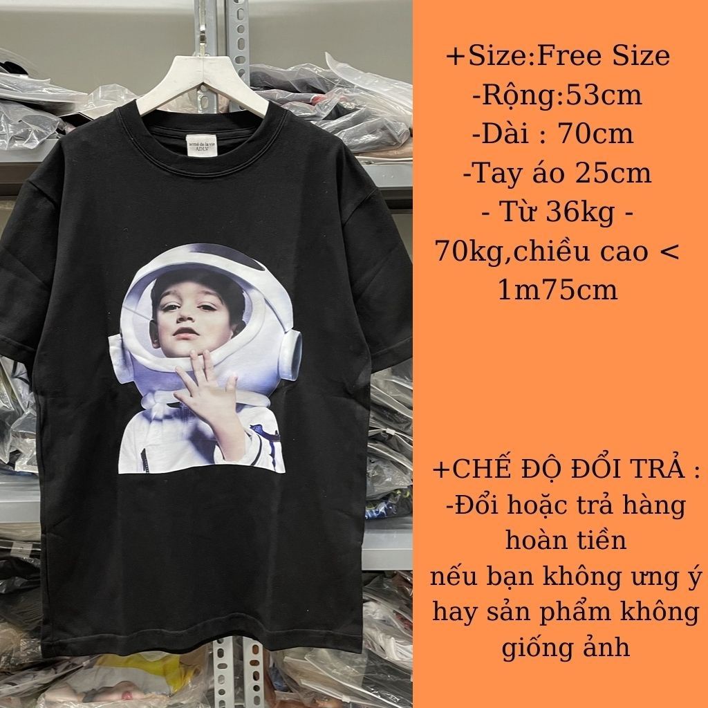 [Mã SKAMFSW175 giảm 10K đơn 50K] Áo Thun Nam Nữ ADLV Phi Hành Tay lỡ Áo Phông Nam Nữ ADLV Form Rộng Q3 | BigBuy360 - bigbuy360.vn