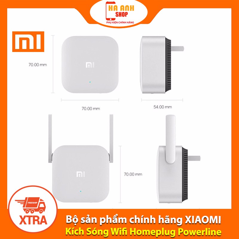 Kích Sóng Wifi 2 in1 XIAOMI Homeplug Powerline Adaptor(Tặng mã Freeship Extra toàn quốc)