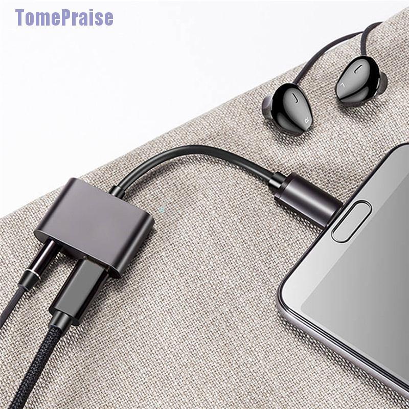 Đầu chia cổng sạc và tai nghe 2 trong 1 Usb Type C sang 3 5