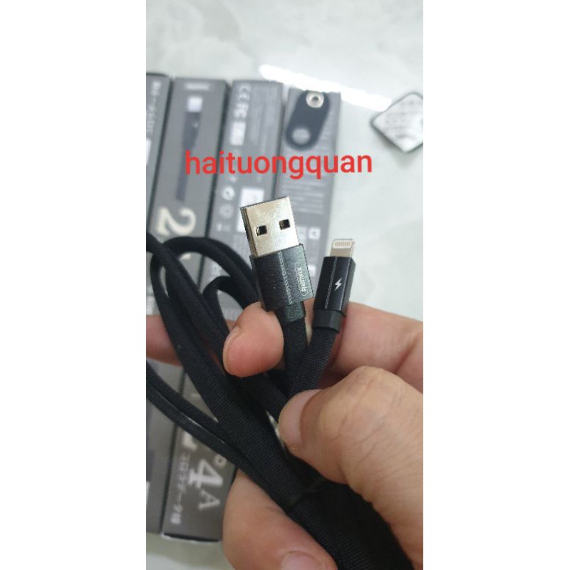 Cáp sạc bọc dù IP 2 mét Remax Rc 094i chính hãng