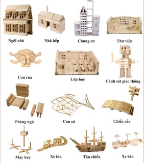 Aha blocks 200 thanh gỗ