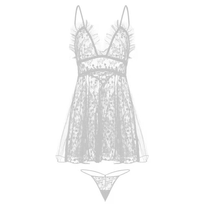 🎀Giao hàng bảo mật🎀Đồ Lót Sexy🎀Đồ Ngủ ren  2 dây phối Freesize 40-65kg---019 | BigBuy360 - bigbuy360.vn