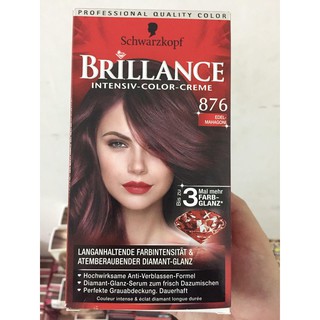 Thuốc nhuộm tóc  số 876 Brillance của hãng Schwarzkopf - Đức.