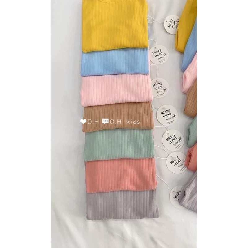 HÀNG LOẠI 1Bộ len tăm trơn cổ 3p cho bé