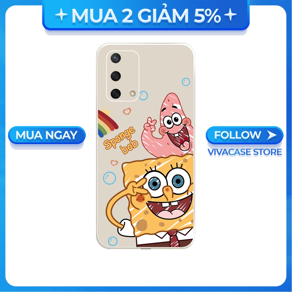 Ốp lưng cạnh vuông OPPO A1K/A5S/A74/A54/....viền bảo vệ camera hình Bọt biển