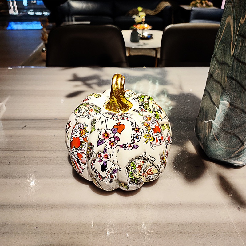 Mô Hình Bí Ngô Nhiều Màu Sắc Sáng Tạo Phong Cách Bắc Âu Sang Trọng Trang Trí Nội Thất