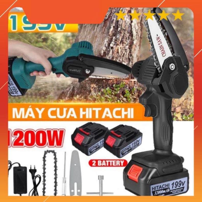 Máy cưa xích cầm tay mini Hitachi 199V - Máy cưa xích Hitachi -