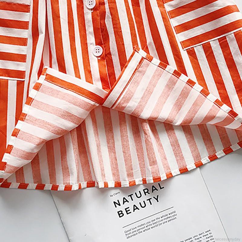 ☀ sunny ღ Baby Girl Cartoon Stripes Print Sleeveless Sling Dress