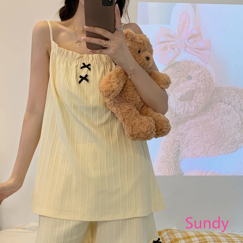 Bộ Đồ Ngủ Dáng Rộng Thời Trang Mùa Hè Ngọt Ngào Dành Cho Nữ