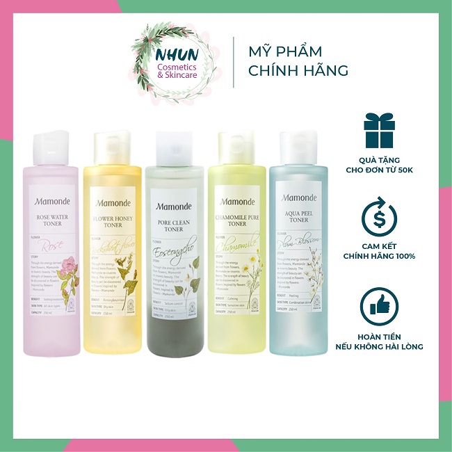 Nước Cân Bằng Dưỡng Ẩm Làm Sạch Da Mamonde Toners