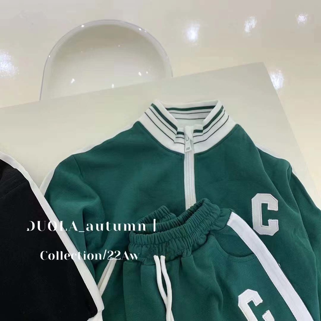 Bộ Đồng Phục Bóng Chày Hai Mảnh Phong Cách Hàn Nhật Mới 2022 Cho Bé Trai / Gái