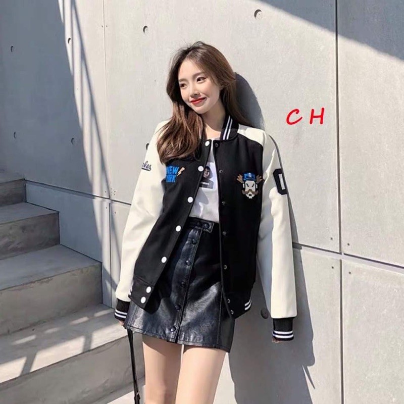 Áo bomber phối tay zaplang Mario 03 COH877 | BigBuy360 - bigbuy360.vn