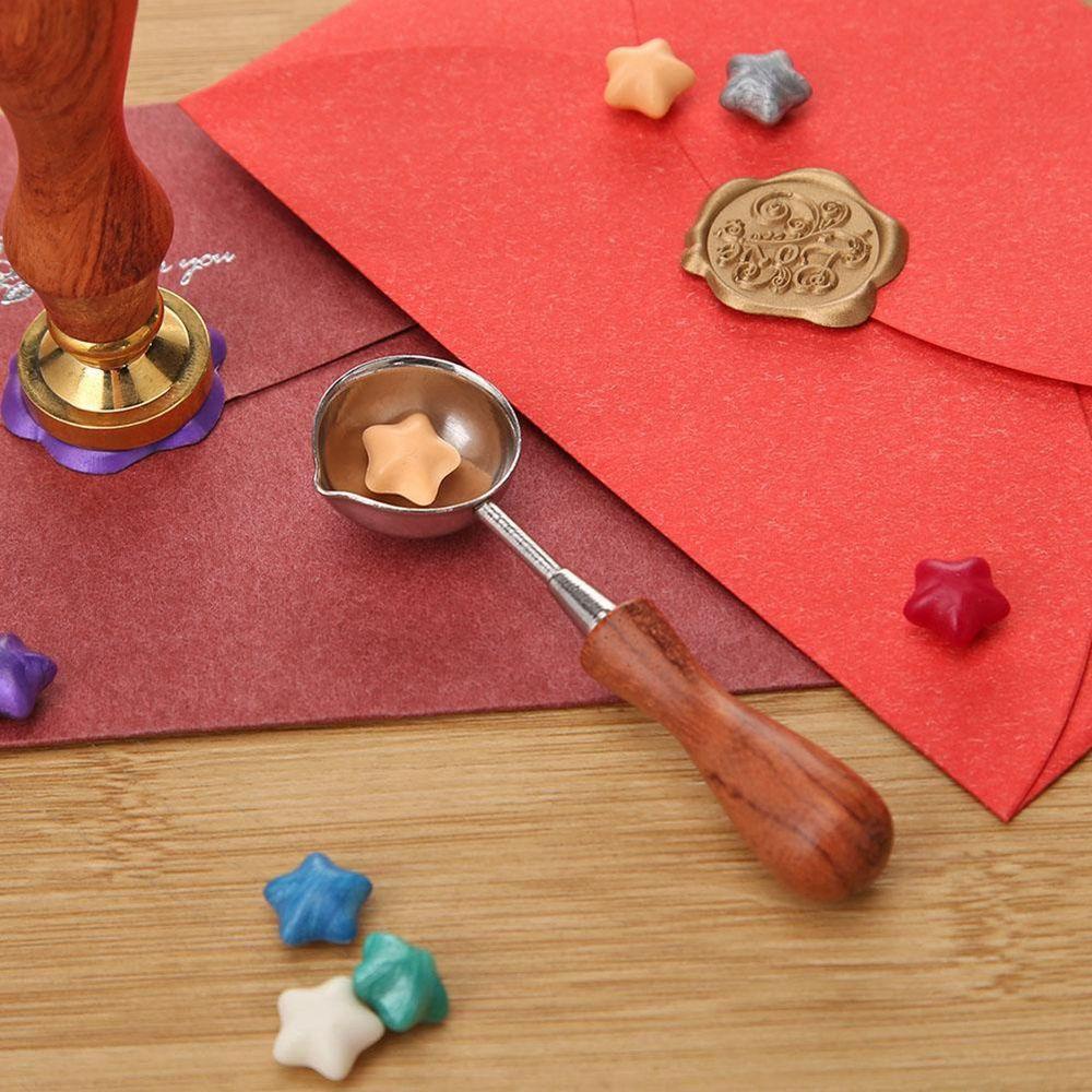 Muỗng Nung Sáp Niêm Phong Tem Thư Phong Cách Retro Thanh Lịch