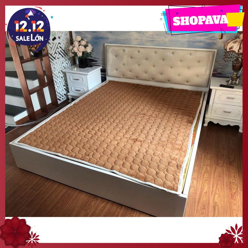 Thảm Nỉ Trải Giường Siêu Êm Ấm màu nâu da bò màu ngẫu nhiên