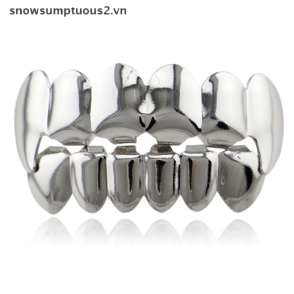 [beauty &amp; Snow] Vỉ Nướng Răng Nướng Bánh Trên Và Dưới Phong Cách Hip Hop Làm Quà Tặng Trang Sức