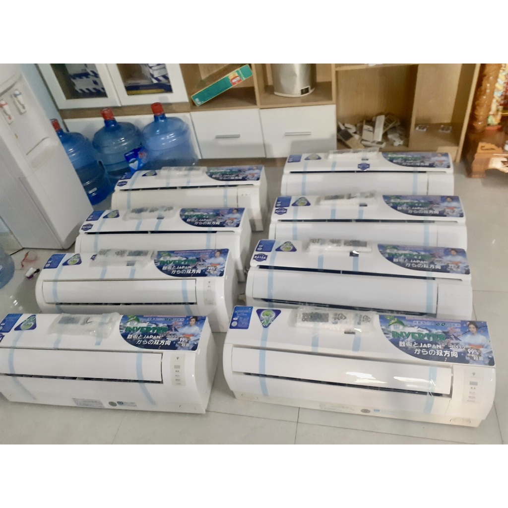 Điều hoà 2 chiều nội địa Nhật 100v-200V.Đã dọn test bơm ga đầy đủ.Chỉ việc lắp