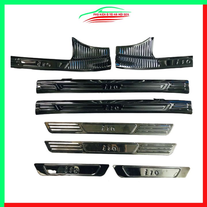 Ốp bậc cửa nẹp bước chân TITAN ô tô Hyundai i10 2014-2021 chống trầy bảo vệ xe