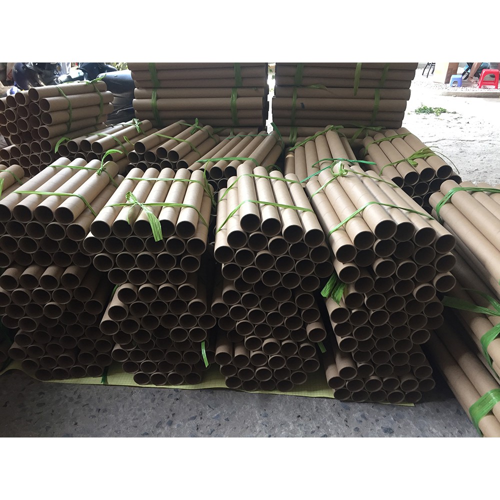 Ống Giấy Tube đựng tranh liễn - poster, bản vẽ... đường kính 55mm, có nắp 2 đầu