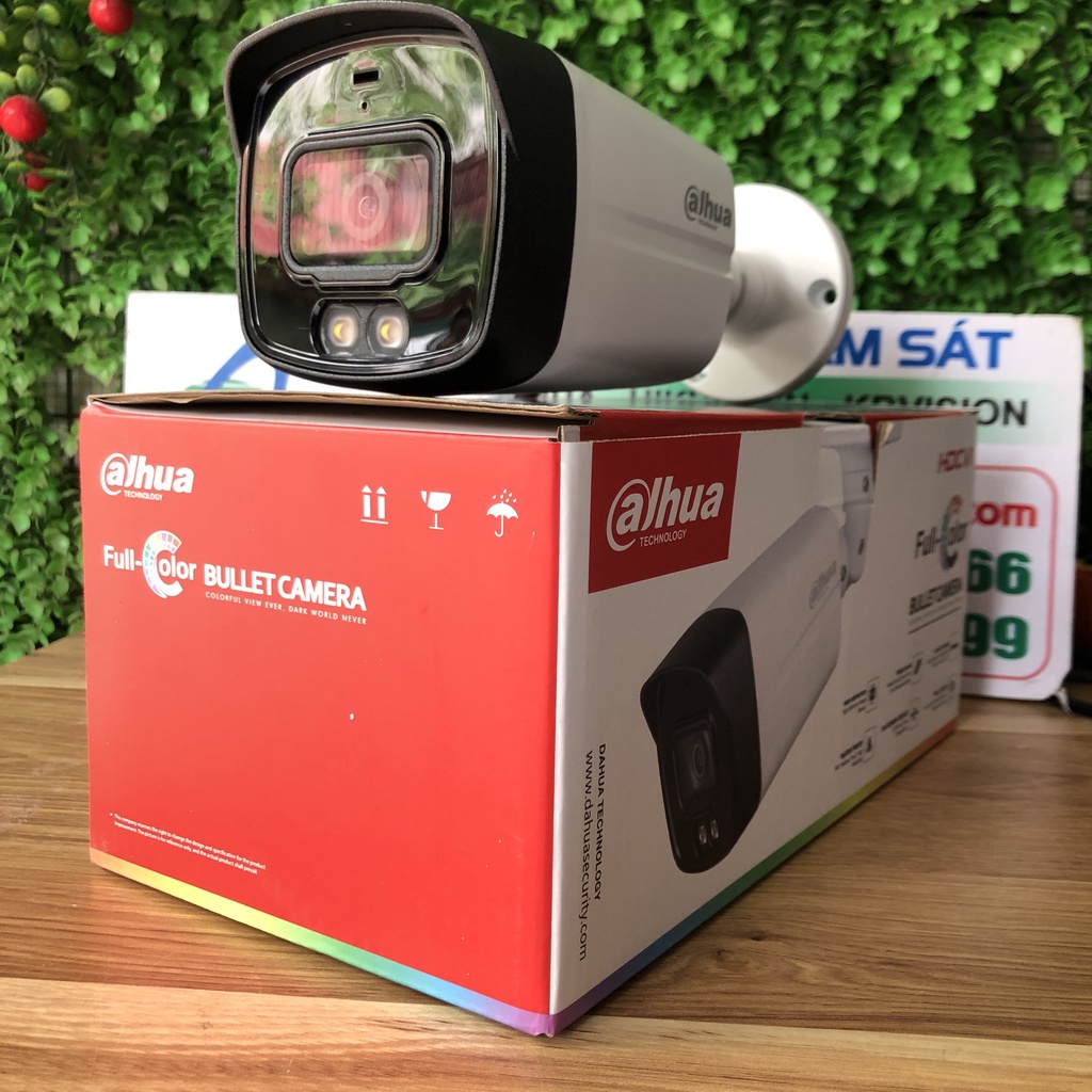 Camera quan sát HFW 1509TLMP-A-LED dạng thân, tích hợp mic, ban đêm có màu, bảo hành 24 tháng