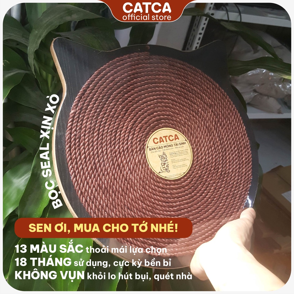 Bàn cào móng BỀN 24 THÁNG NGUYÊN KHỐI tiết kiệm tiền Duhomee – MẶT MÈO