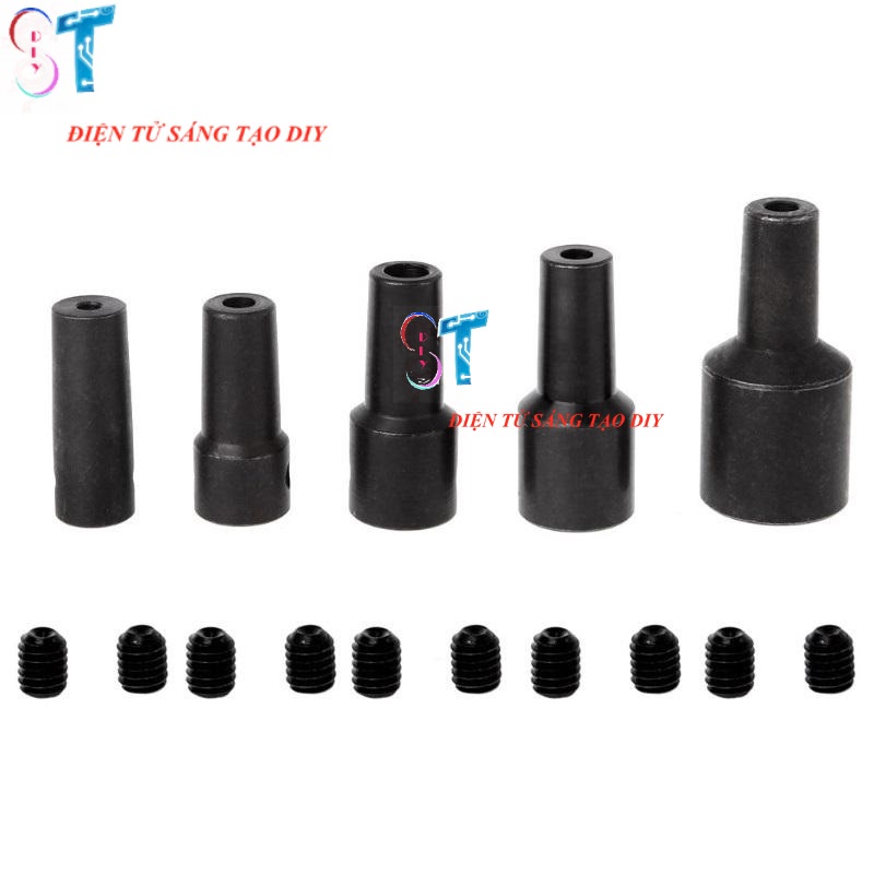 Đầu Nối B12 Các Trục 5,6,7,8,10,12,14mm Nối Đầu Kẹp Mang Ranh B12 1.5mm – 10mm