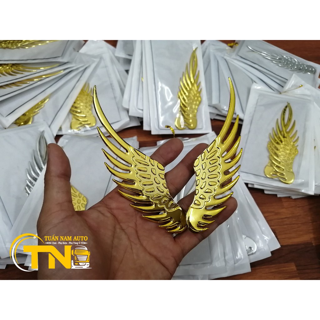 LOGO CÁNH CHIM 3D KIM LOẠI Ô TÔ XE HƠI SÁNG BÓNG SANG TRỌNG